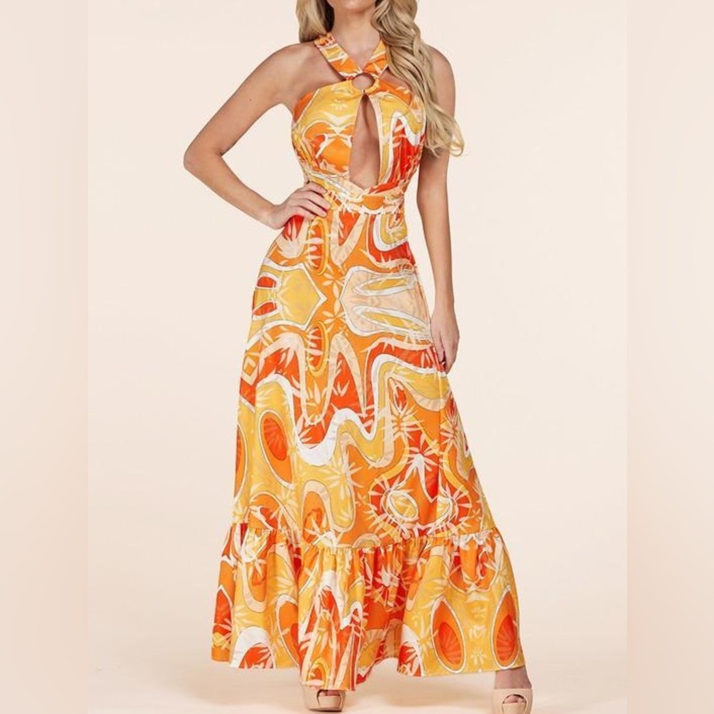 COLORFUL FUN MAXI DRESS